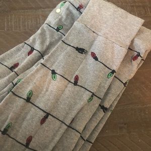 J Crew Christmas light bulb pajama pants